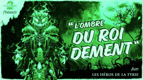 Thorn, le Roi Dément, sur une image promotionnelle du festival. D'un vert vif, cette image a une allure effrayante.