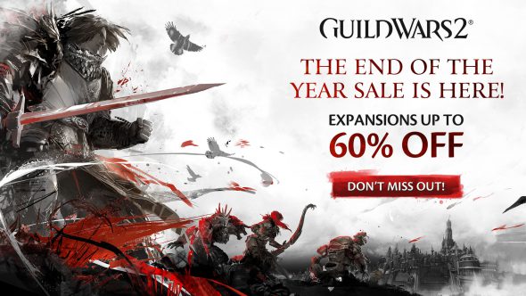 A promotional image showing the end of the year sales have begun.